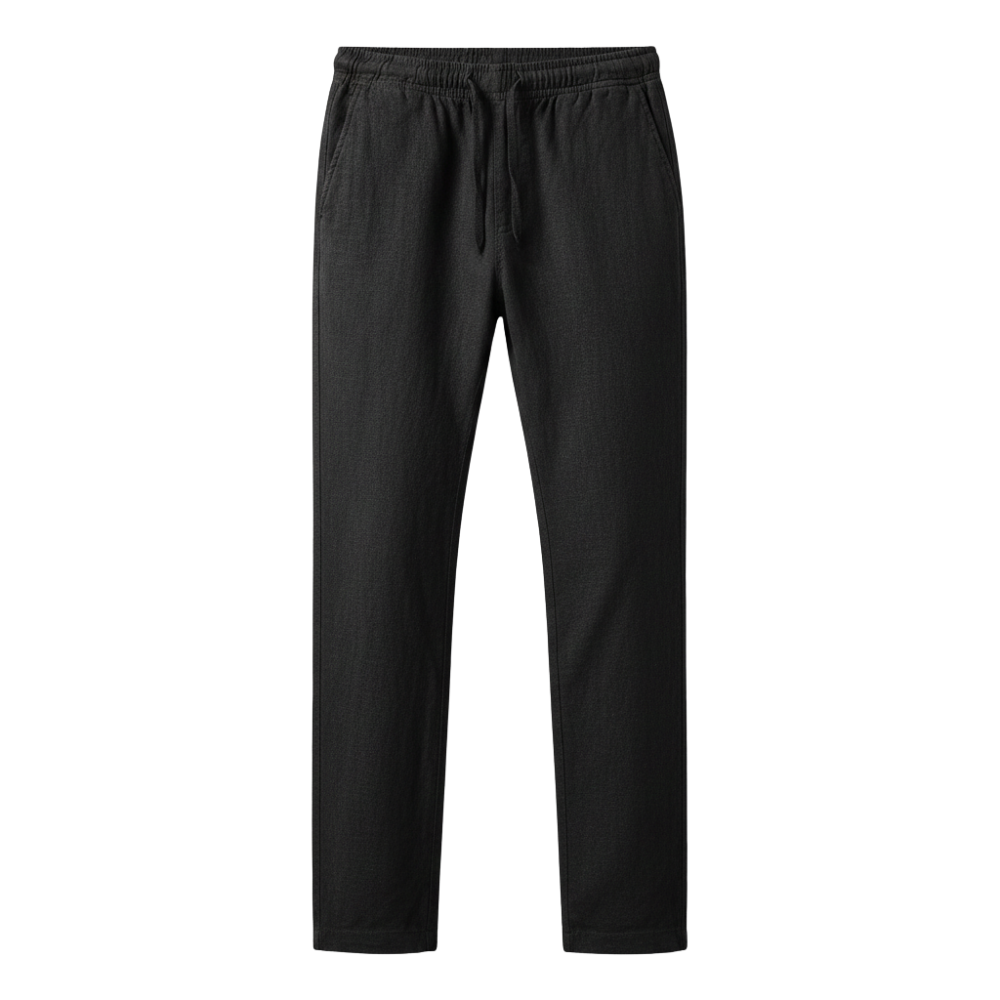 Linen-Cotton Regular Fit Pants