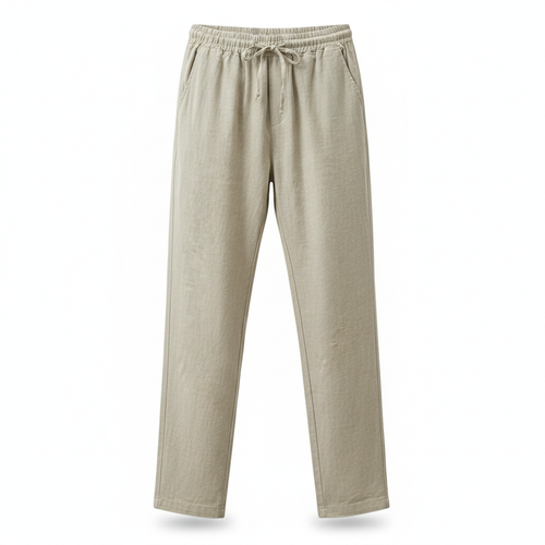Linen-Cotton Relaxed Fit Pants