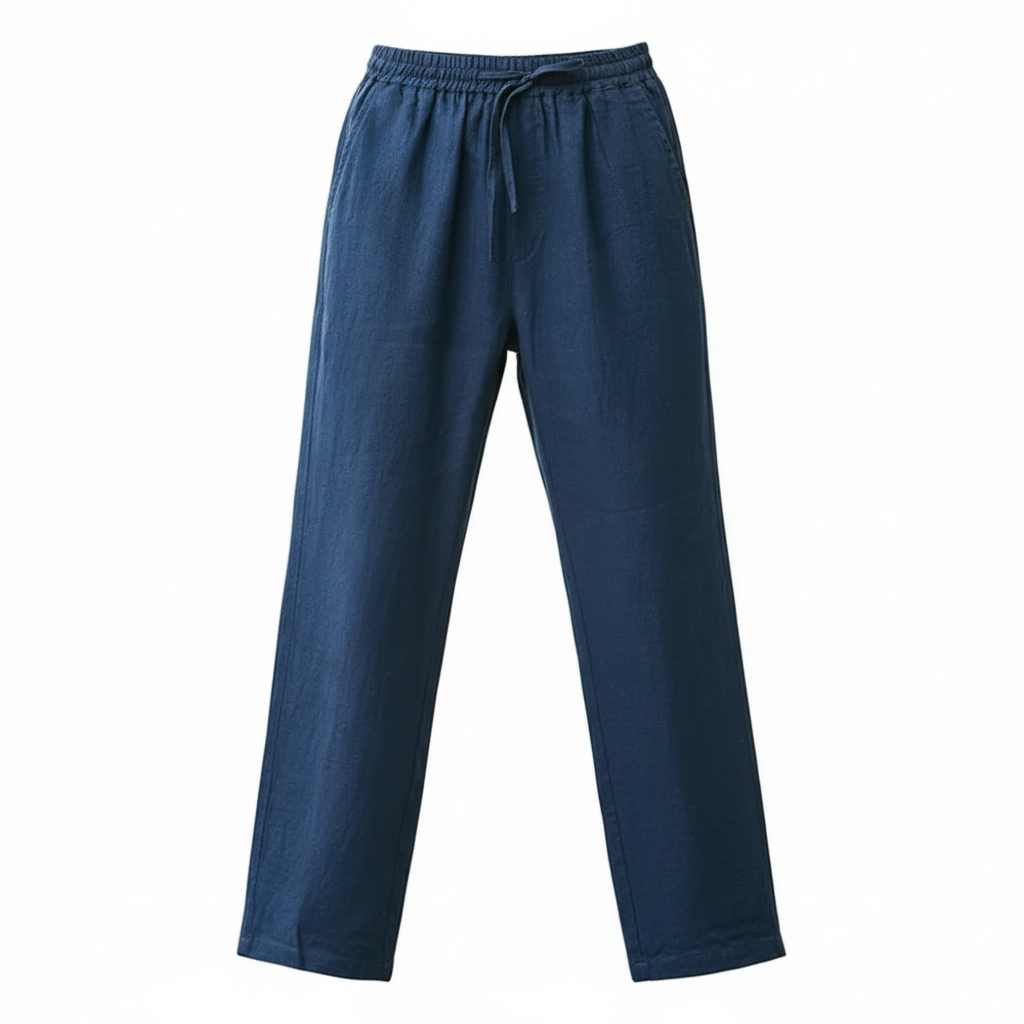 Linen-Cotton Relaxed Fit Pants