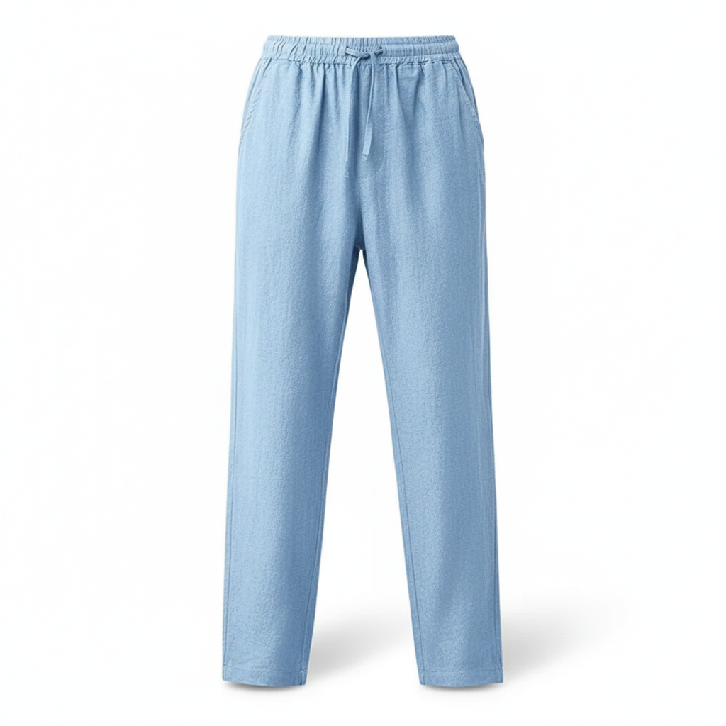 Linen-Cotton Relaxed Fit Pants